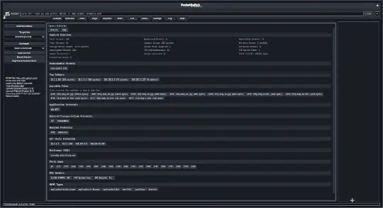 PacketSnitch Stats Workspace